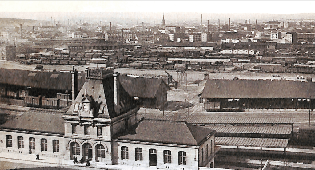 Vue de Pantin Quartier des Quatre Chemins