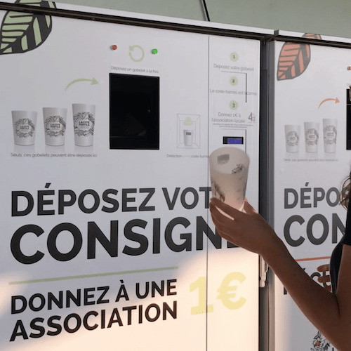 Retour à la machine de consigne