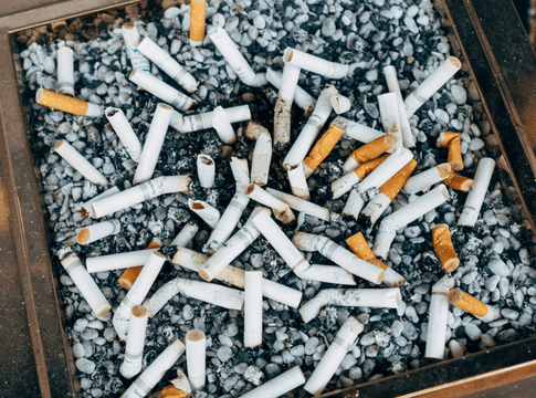 Mégots de cigarettes pollution
