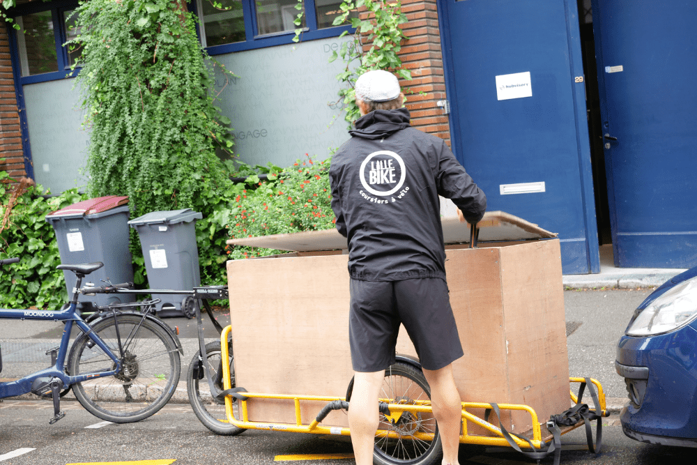 Hubvisory et Lemon Tri collecte des déchets à vélo